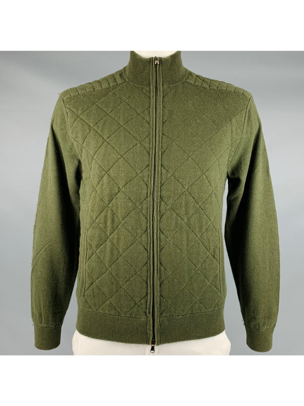 RRL by RALPH LAUREN  Size L Green Quilted Cotton Wool Jacket